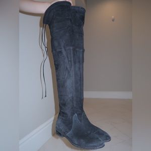 Stuart Weitzman Lowland Suede Stretch Boots